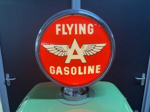 Flying emaille benzinepomp