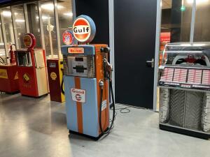 1955 Wayne 505 Gulf No Nox Benzinepomp-01P-4XL