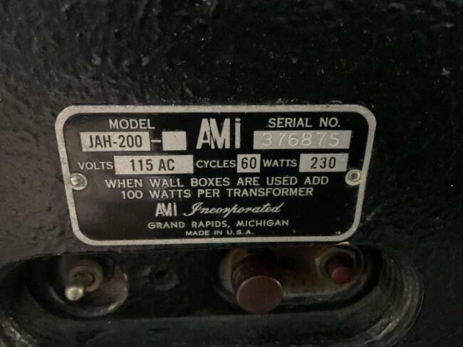 1958 AMI JAH 200 Jukebox DV1208 | Magazijn | Overige