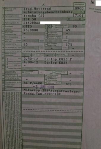 1987 Yamaha YRS 50     49cc Minibike VT756 | Transport | Bromfiets / Motor