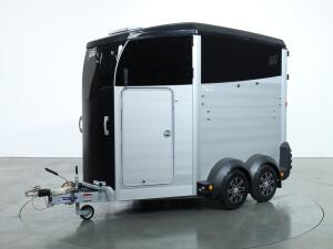 2025 Ifor Williams HBX506 2 paards trailer - Voorlosser RH (zwart)