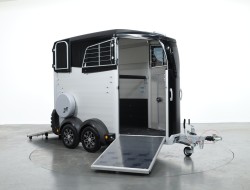 1 Ifor Williams HBX403 Paardentrailer - Voorlosser - Zwart VT777 | Aanhangwagen | Paardentrailer