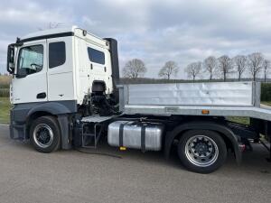 2018 Mercedes Benz Actros 1836 + Veldhuizen P48-2 Semi Dieplader (22-ton)